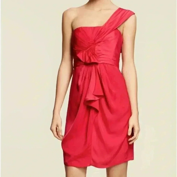 BCBGMAXAZRIA
Palais Luxe Satin One-Shoulder Dress Size 4 - Picture 1 of 4